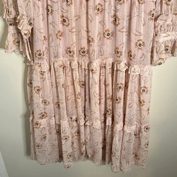 Ghospell Midi Dress Tiered Floral Size Small - Picture 6 of 7